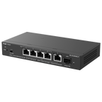 REYEE RG-ES206MG-P - Ruijie Reyee Cloud Managed L2 Switch - 4 Puertos 2.5G PoE/PoE+ + 1 Uplink RJ45 2.5G - 1 Ranura SFP+ de 10 Gbps para fibra óptica - Potencia PoE+ de 30W por puerto / Total 70W - Sistema PoE Watchdog para autoreinicio de cámaras - Gesti - imagen 3