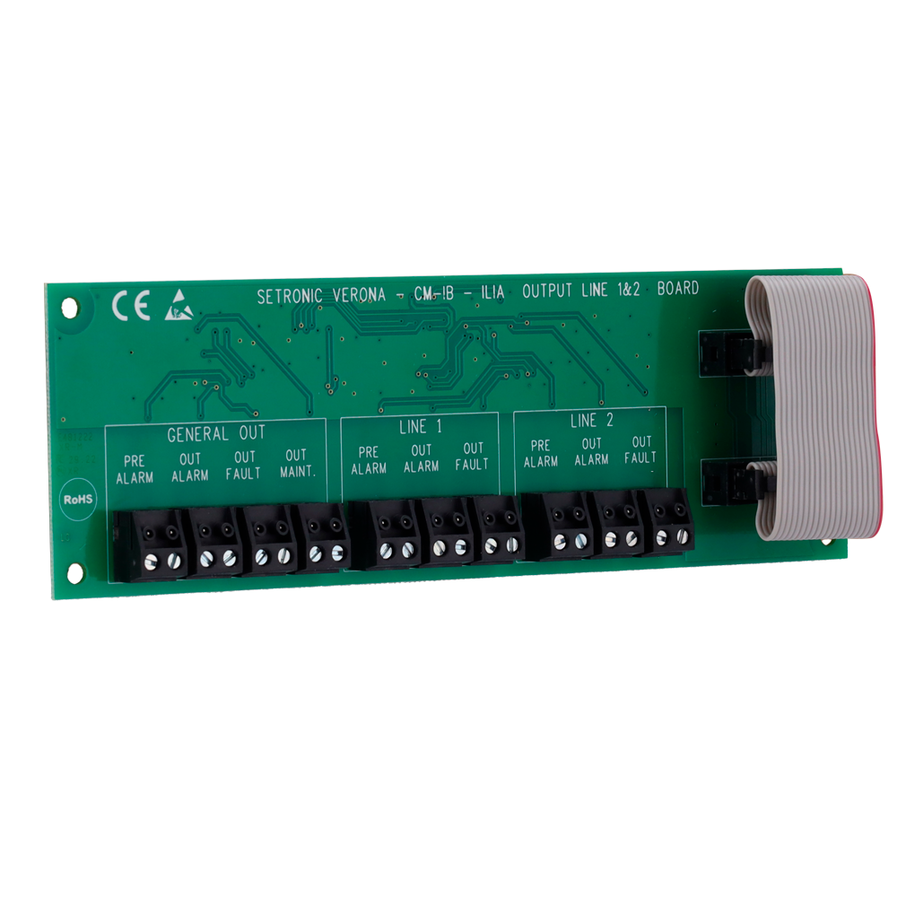 SECURITON CM-IB - Tarjeta de relé para controladora CLI - Permite la supervisión de hasta dos detectores - Proporciona información de estado dcada detector - Montaje directo en el controladora - EN 54-13 - imagen 3