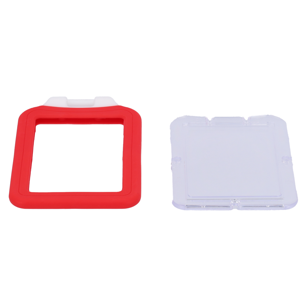 MARCA BLANCA CARD-HOLDER-V-RED - Porta-tarjetas RFID - Disposición vertical - Formato CR80: 54 (An) × 85 (Al) mm - Láminas de plástico protectoras - Fabricado en silicona - Color rojo - imagen 3