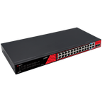 SAFIRE SF-SW2824HIPOE-MF-300 - Safire Switch Hi-PoE - 24 puertos PoE + 2 RJ45 Uplink + 2*MGESFP Uplink - Velocidad de puertos Fast Ethernet 10/100 Mbps - 22 Puertos PoE+ 30W + 2 Puertos Hi-PoE 60W - PoE Watchdog - Hasta 300W Potencia PoE total - imagen 3