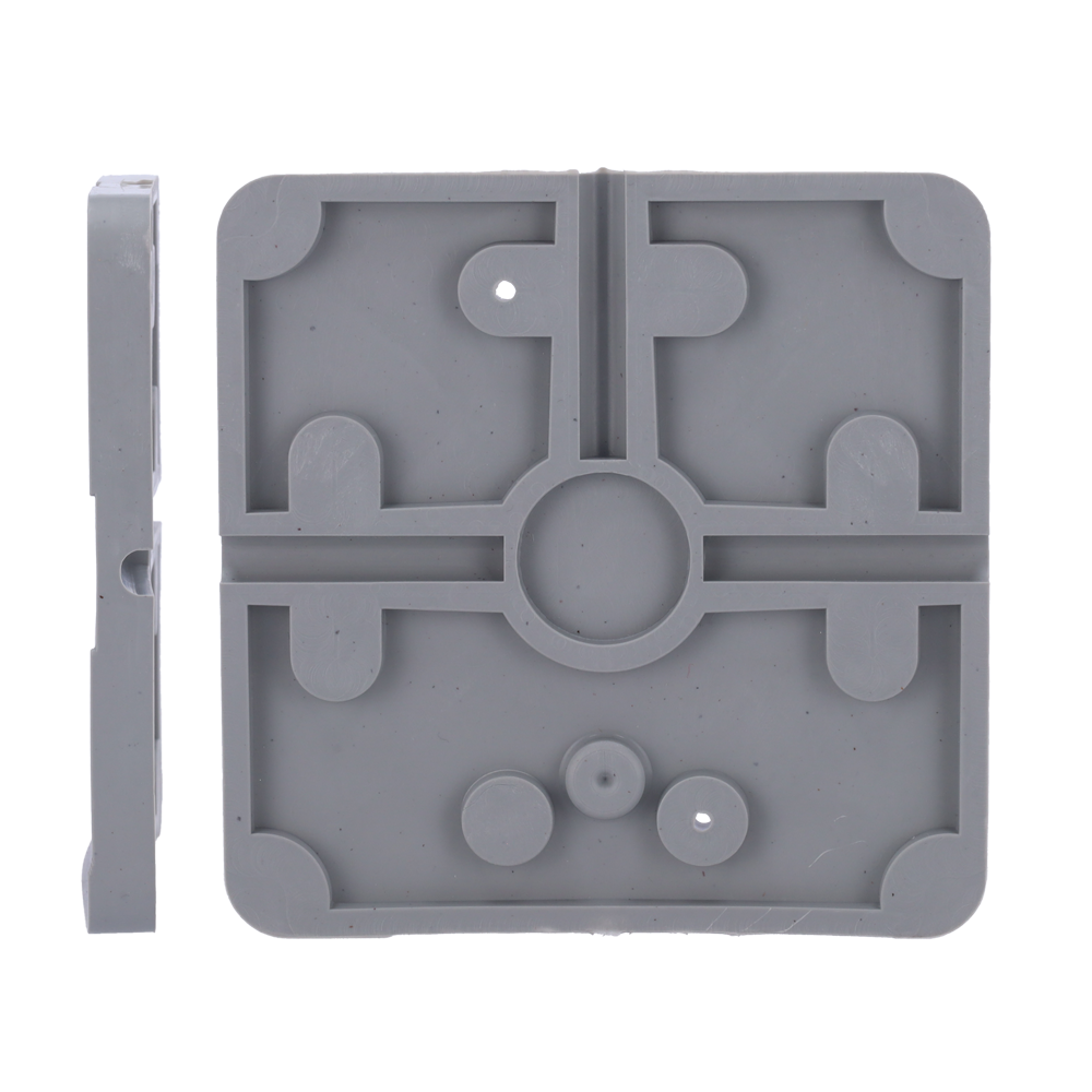 CAMBOX CBOX-BC02-BASEFLEX - Tapa de conexiones flexible para caja de soporte - Compatible con CBOX-NX7 - Espacio para paso y ocultación de cableado - Fabricado en plástico - Apto para uso exterior - 128 mm (Al) x 128 mm (Al) x 13 (Fo) mm - imagen 3