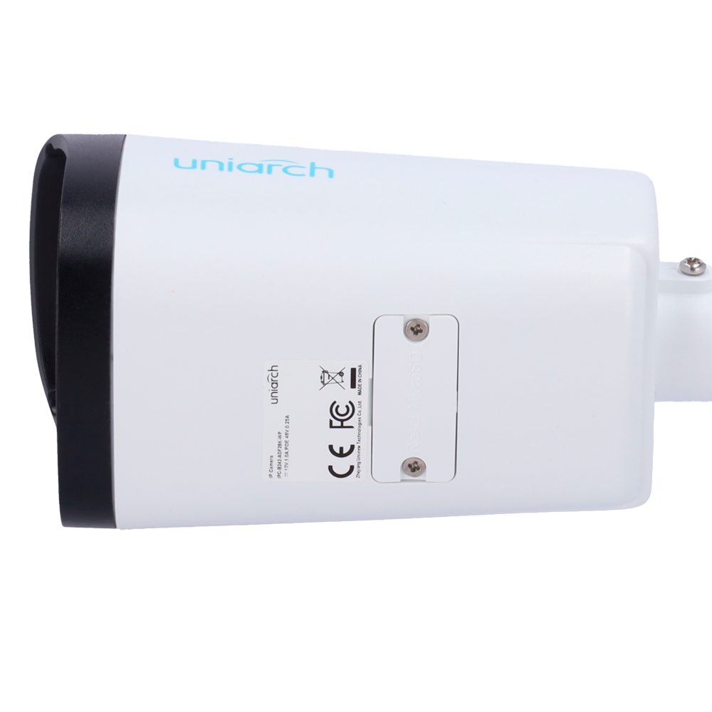 UNIARCH UV-IPC-B242-ADF28K-WP - Cámara IP Bullet | Uniarch - 2 MP | Lente 2.8 mm | microSD 512 GB - Luz blanca 30 m | WDR 120 dB - Color Hunter con tecnología WISE-ISP - PoE | UMD | IP67 - Botón de reset | Micrófono incorporado - imagen 3