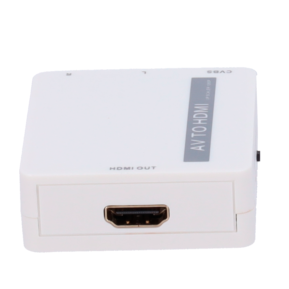 MARCA BLANCA AV-HDMI-CONVERTER - Convertidor AV a HDMI - 1 entrada AV - 1 salida HDMI - Resolución de salida 1080p - Resolución de entrada de vídeo PAL/NTSC - Entrada de audio estéreo - imagen 3