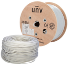 UNIVIEW UV-UTP6A-300-BC23AWG-DCA-R-W - Uniview cable UTP Categoría 6A - Conductor OFC,100% cobre - Diámetro 23 AWG-0,55mm - Certificado CPR: Dca-s2,d2,a2 - Cubierta exterior LSZH / Color blanco-gris - Se suministra en bobina de madera de 305m - imagen 3