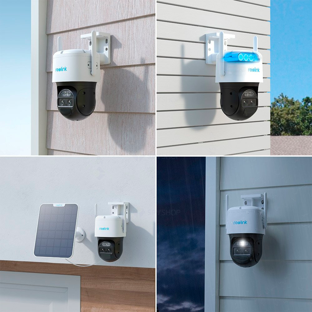 REOLINK RL-TRACKMIX-B770 - Reolink Camara Doble Lente a Batería - 8MP (3840 x 2160) / WiFi Dual - IR 30 m / Modo Color Nocturno - Deteccion por PIR Humanos / Vehículos / Mascotas - Seguimiento &amp; zoom automáticos - Apta para exterior - imagen 3
