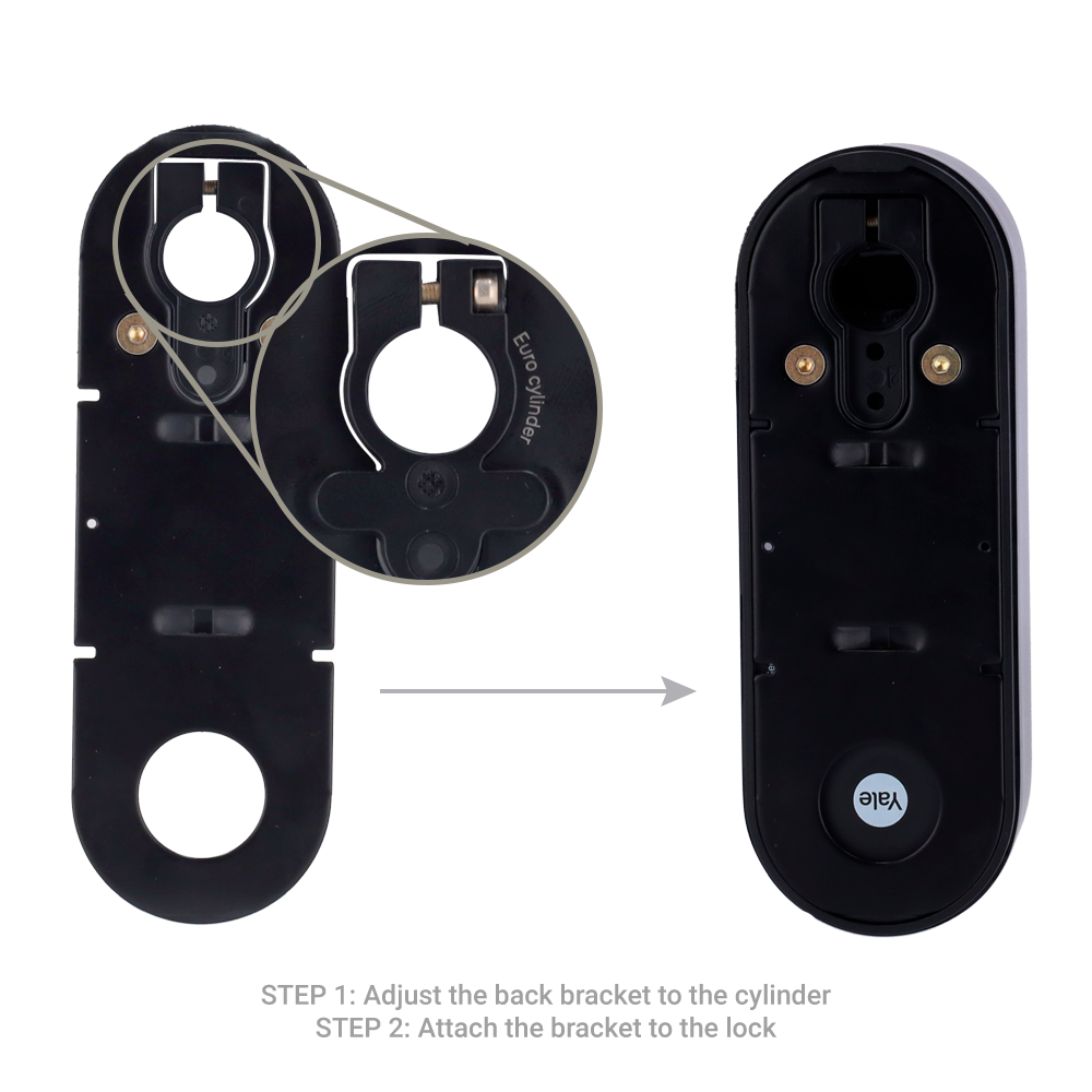 YALE-LINUS-L2-B - Cerradura girallaves inteligente BLE y WiFi - Invisible desde el exterior - Instalación sin manipular la puerta - Apta cilindros de terceros y YALE-CYLINDER-x - Usuarios invitados y reportes de acceso - APP Yale Home | Compatible con Aja - imagen 3