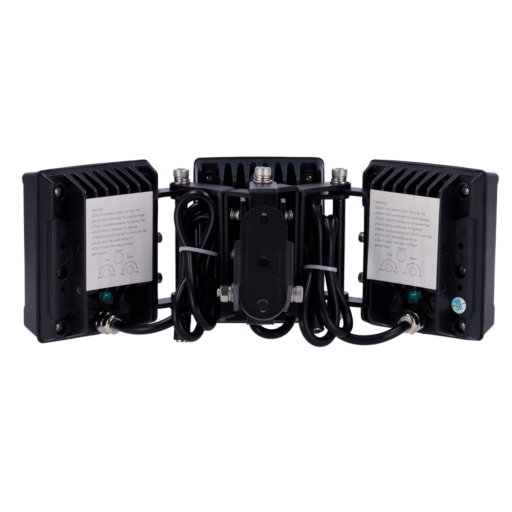 MARCA BLANCA IR45-160-SG63 - Foco infrarrojo de alcance 100~160m - Iluminación por LEDs de 850 nM - 18 Lámparas IR LED - Apertura del haz 15°~45º - Intensidad y umbral regulables - Impermiable IP66 , IK10 - imagen 3