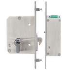 MARCA BLANCA YSD-230 - Cerradura de seguridad electromecánica - Modo apertura Fail Secure (NO) - Fuerza de retención 800 kg | Sensor de puerta - Compatible con puertas correderas - Acero inoxidable SUS304 - Cilindro europeo incluido con llaves - imagen 3