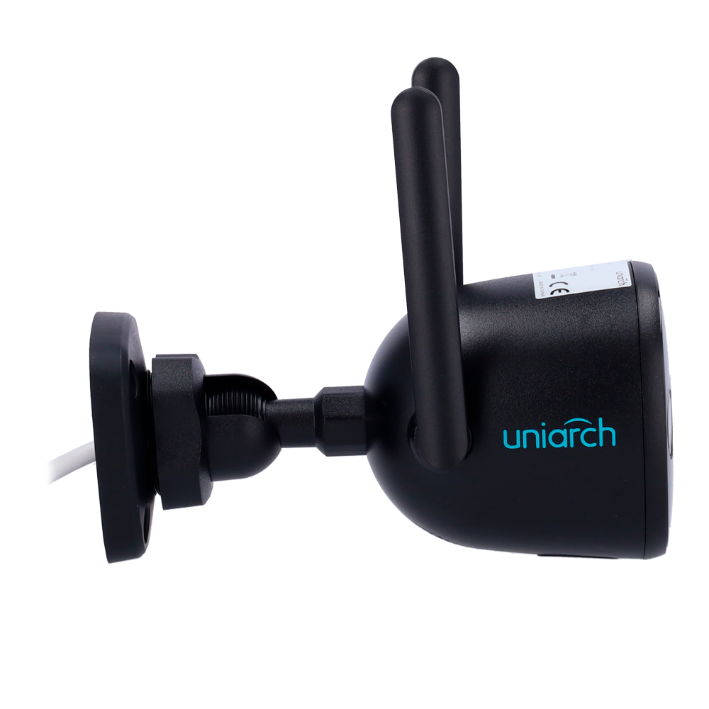 UNIARCH UV-UHO-B2D-M5F3D-BLACK - Cámara IP WiFi Uniarch Panda serie B - 5MP | Lente 2.8 mm | MicroSD 512GB - IR 20 m | Luz blanca 10 m - Detección de humano y vehículo - Wi-Fi 2.4G | UMD | IP67 - Mic | Speaker | Negro - imagen 3