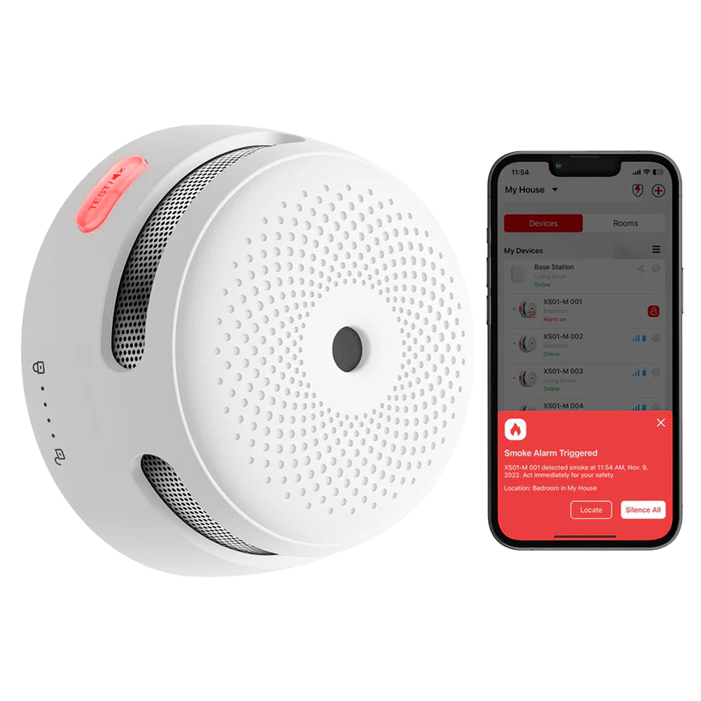 X-SENSE XS01-WX - Mini detector de humo autónomo X-Sense - Comunicación WiFi 2.4GHz - Conexión a través de APP - Duración de la batería 1 año (reemplazable) - Alarma sonora 85 dB a 3m - Certificado EN 14604 - imagen 3
