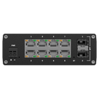 TELTONIKA TK-TSW212 - Teltonika Managed Industrial Ethernet Switch - 10 Puertos Totales (8 GE RJ45 / 2 SFP de fibra) - Soporte nativo industrial PROFINET y EtherNet/IP - Capacidad robusta L2 con enrutamiento estático L3 - Tolerancia térmica extrema de -40 - imagen 3