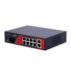 SAFIRE SF-SW1008HIPOE-H-120 - Safire Switch Hi-PoE - 8 puertos PoE + 2 Uplink RJ45 - Hibrido 8x10/100Mbps + 2x10/100/1000Mbps - 6 Puertos PoE+ 30W + 2 Puertos Hi-PoE 60W - PoE Watchdog - Hasta 120W Potencia PoE total - imagen 3