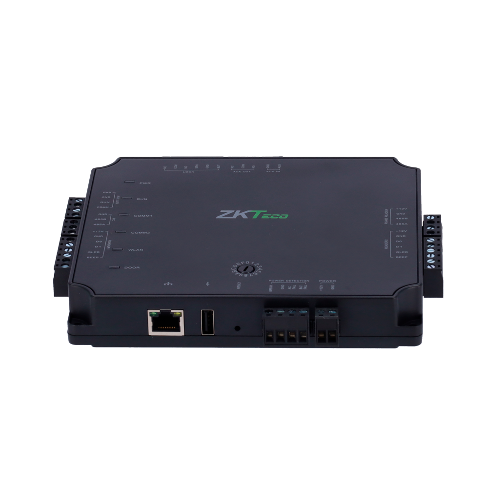 ZKTECO ZK-ATLAS-100 - Controladora de acceso PoE - Tarjeta, QR o PIN - TCP/IP | Conexión con controladora esclava - 2 lectores por Wiegand | 2 lectores por OSDP - Salida de relé para 1 puerta - Software ATLAS Embebido | APP móvil - imagen 3