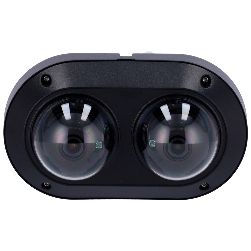UNIVIEW UV-IPC3224SS-ADF28K-I1-BLACK - Cámara doble Domo IP Uniview - Gama Prime - 2 x 4 MP | 2 x Lente 2.8 | microSD 512 GB - IR 30 m | WDR 130 dB - Light Hunter | Conteo de personas (Canal 1) - PoE | UMD | SIP | IP67 | IK10 | Color negro - Reset | Micró - imagen 3