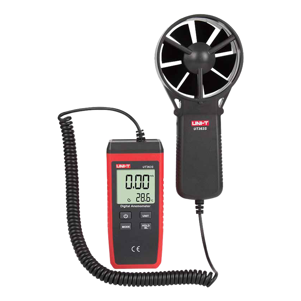 UNI-T UT363S - Anemómetro tipo Split - Sensor de velocidad del viento de alta precisión - Sensor de temperatura - Apagado automático - Valores Máximos, Mínimos y Medios - Display LCD retroiluminado - imagen 3