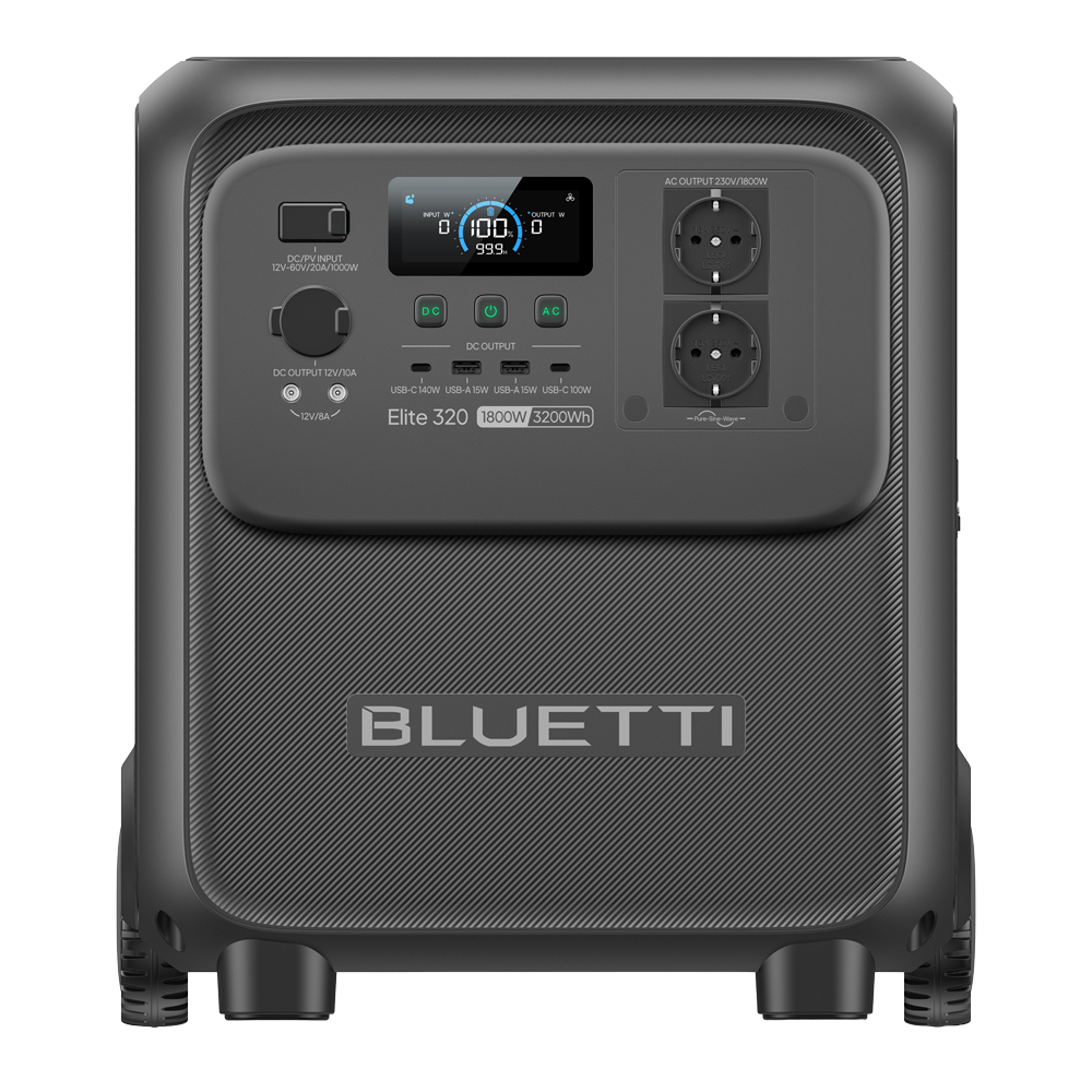 BLUETTI BL-ELITE-320 - Estación de energía transportable Bluetti - Gran capacidad 3200Wh - Potencia salida 1800W - Salidas y formas de recarga múltiples - 3000 ciclos de vida - Control a través la APP - imagen 3