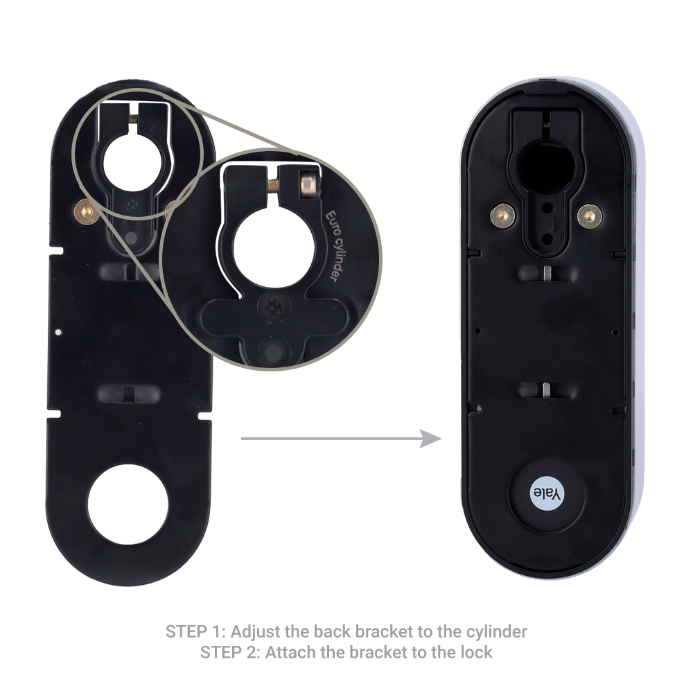 YALE-LINUS-L2-S - Cerradura girallaves inteligente BLE y WiFi - Invisible desde el exterior - Instalación sin manipular la puerta - Apta cilindros de terceros y YALE-CYLINDER-x - Usuarios invitados y reportes de acceso - APP Yale Home | Compatible con Aja - imagen 3
