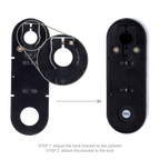 YALE-LINUS-L2-S - Cerradura girallaves inteligente BLE y WiFi - Invisible desde el exterior - Instalación sin manipular la puerta - Apta cilindros de terceros y YALE-CYLINDER-x - Usuarios invitados y reportes de acceso - APP Yale Home | Compatible con Aja - imagen 3