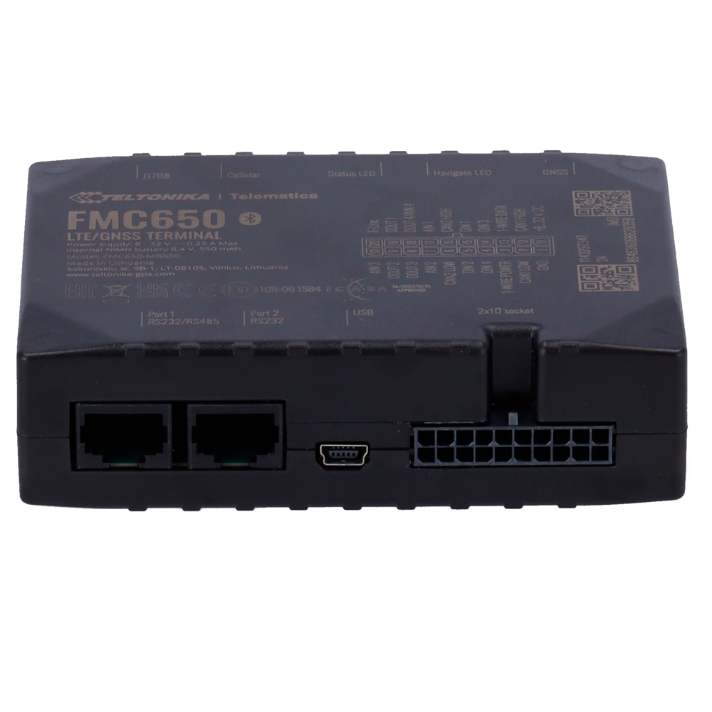 TELTONIKA TK-FMC650 - Tracker Avanzado - Conexión 4G con 2G de backup - Lectura de tacógrafo a tiempo real - Lectura de CAN para vehículos pesados - Múltiples entradas - Dual SIM y E-SIM - imagen 3