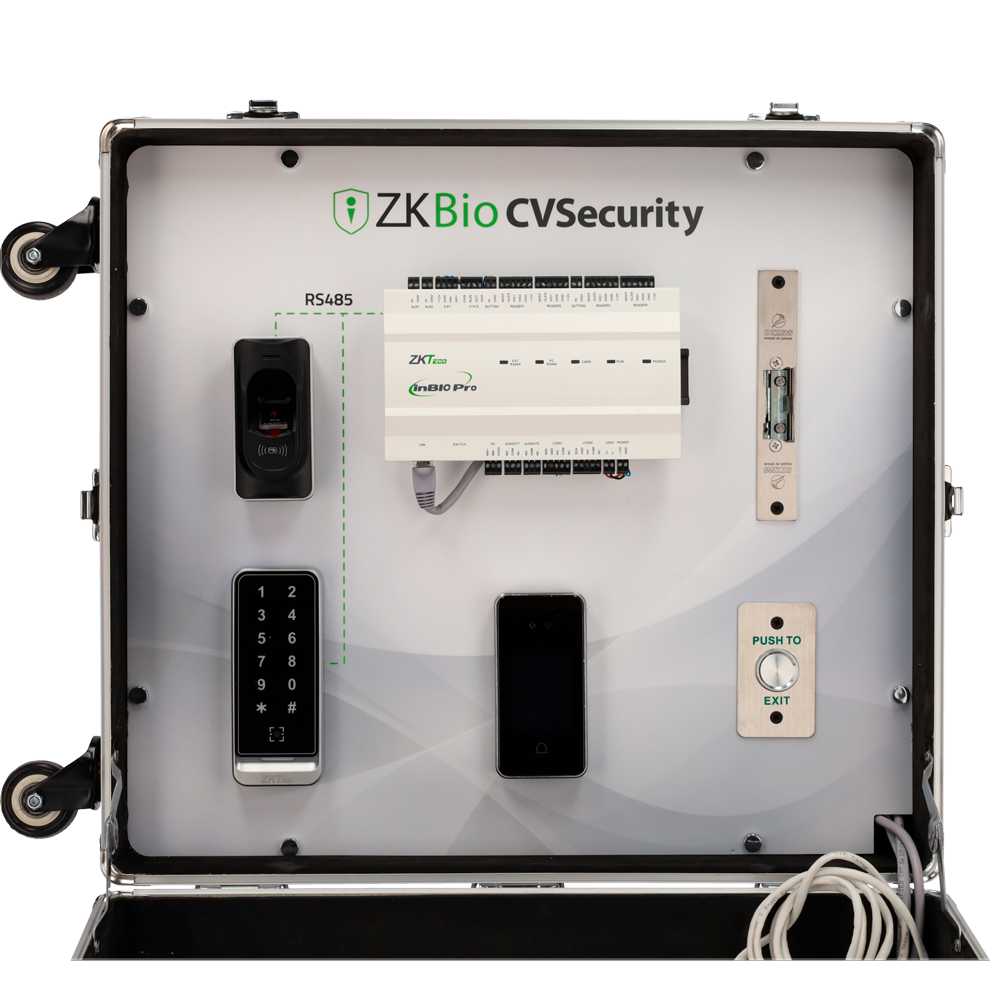 ZKTECO ZK-DEMOKIT-AC - Maletín de exposición - Solución de Control de Acceso - Switch para conexión a internet - Licencia gratuita ZK-BIOCV-5-5APP-PROMO - Plug &amp; Play - Maletín: 500 (Al) x 450 (An) x 200 (Fo) mm - imagen 3