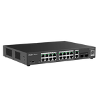 REYEE RG-ES220GS-P - Ruijie Reyee Cloud Managed L2 Switch - 20 Puertos Totales (16 PoE+ / 2 Uplink / 2 SFP) - Enlaces de fibra SFP para distancias extensas - Potencia PoE+ masiva de 30W / Total 250W - Sistema PoE Watchdog para autoreinicio de cámaras - Ge - imagen 3