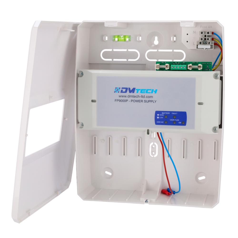 DMTECH DMT-FP9000P - Fuente de alimentación DMTECH - Fabricado bajo certificado EN54-4 - Corriente de salida 2A - Máximo hasta 3.5A durante 15 minutos - Salida auxiliar de fallo - Capacidad para 2 baterias de 12V - imagen 3