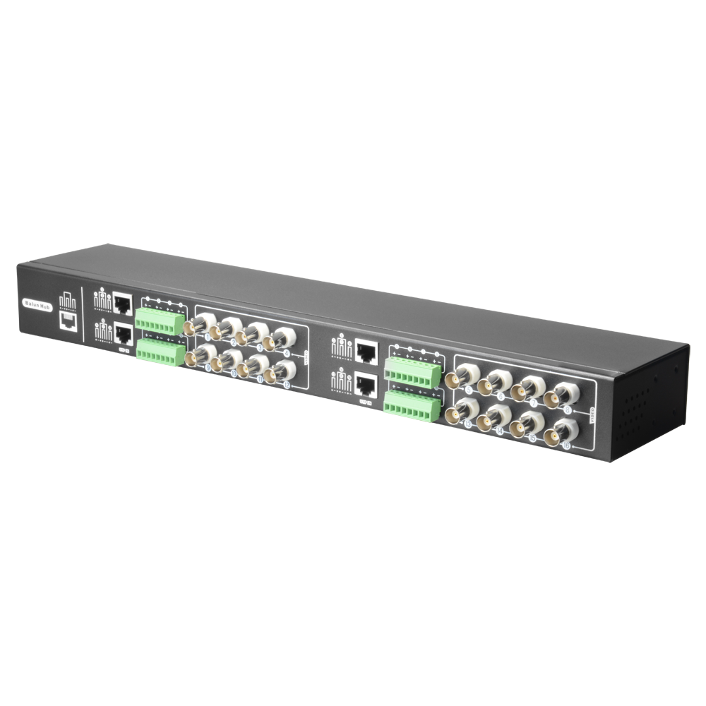 MARCA BLANCA BA616P-HD - Video Balun 4N1 (HDTVI, HDCVI, AHD y CVBS) - 16 canales pasivos - Incluye 16 BA612P-HAC - Conexión BNC y RJ45 - Alcance: 180 ~ 440 m - imagen 3