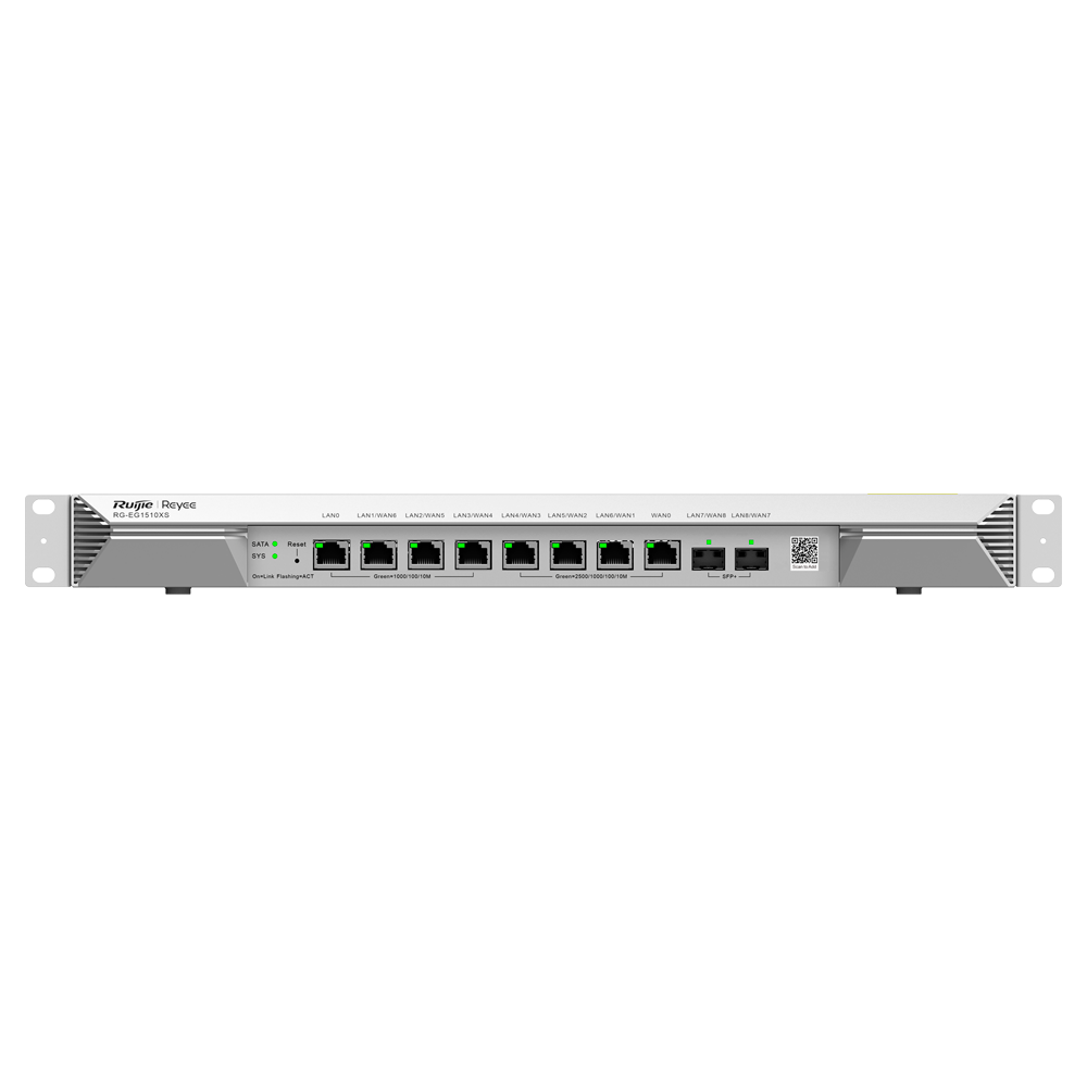 REYEE RG-EG1510XS - Reyee Router Cloud - 8 Puertos RJ45 + 2 SFP+ 10Gigabit - Funciones básicas de Firewall - Admite hasta 7 WAN para failover o balanceo - Hasta 4000 Mbps de ancho de banda - Hasta 1500 usuarios recomendados - imagen 3