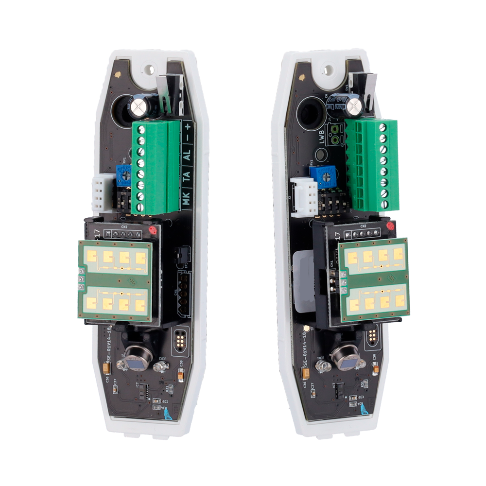 DUEVI DV-KAPTURE-F - Detector exterior Duevi cableado - PIR tipo cortina y microondas (24 GHz) - Alcance detección 12 m / Antimasking - Alimentación 9.6 ~ 14.5 VDC - Compatible con sistemas de alarma cableados - Uso exterior IP54 - imagen 3