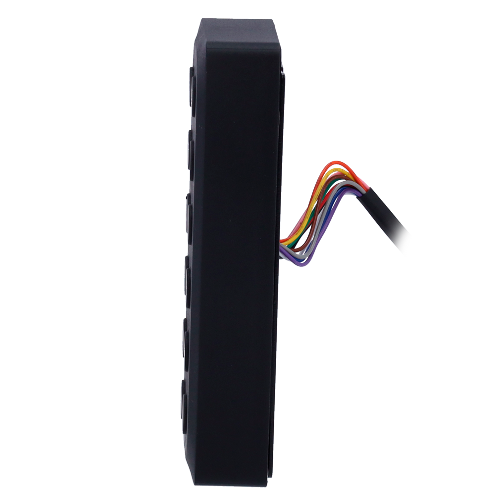 ZKTECO ZK-ER-KR902-ZK - Lector de acceso para marcos - Acceso por tarjeta EM/MF/MF DESFire y PIN - Indicador LED y acústico - Wiegand 34/66 | RS485 - Compatible con controladoras ZKTeco - Apto para exterior IP65 - imagen 3