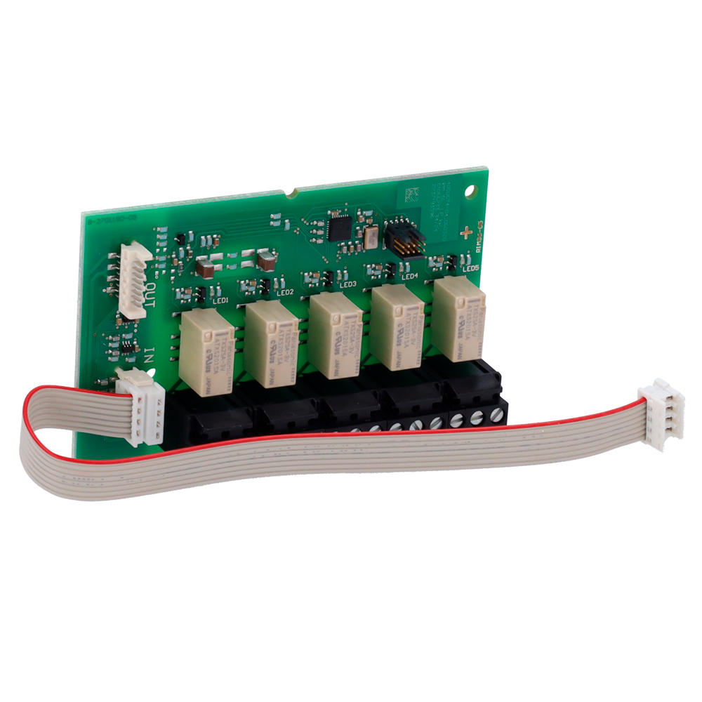 SECURITON RIM36 - Módulo de relé - Compatible con detectores ASD y ADW - 5 relés configurables - Montaje modular en ranuras del ASD 535 - Cumple EN 54-17 - imagen 3