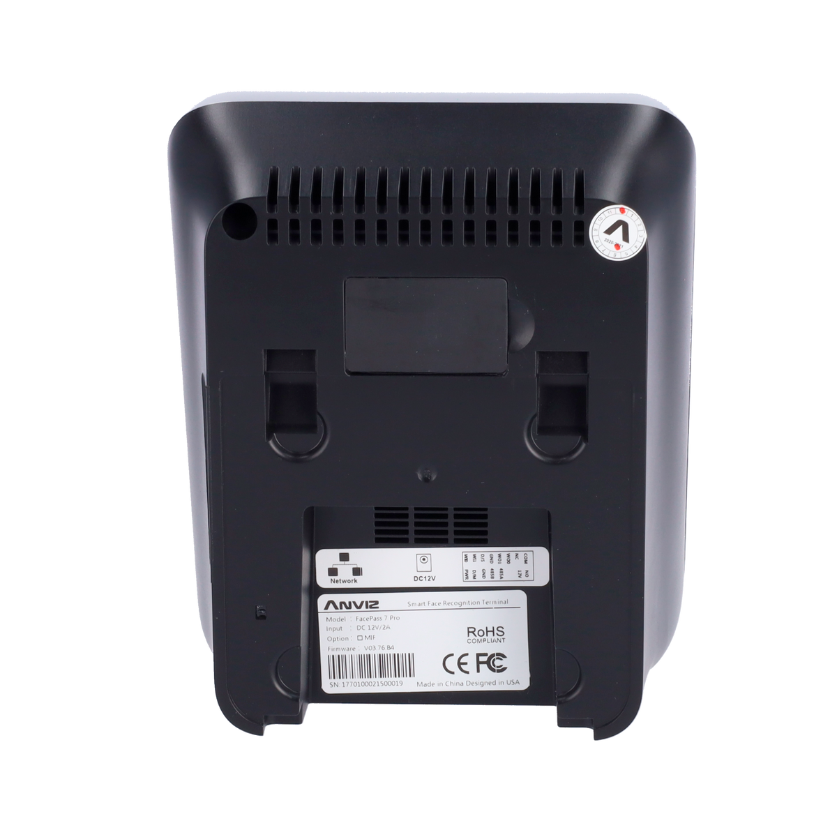 ANVIZ FACEPASS7-PRO - Control de presencia - Facial, tarjeta EM y PIN - 3.000 usuarios | 100.000 registros - TCP/IP, WiFi y USB - 3.2" TFT táctil | Salida de relé para sirena - CrossChex Standard / Cloud - imagen 3