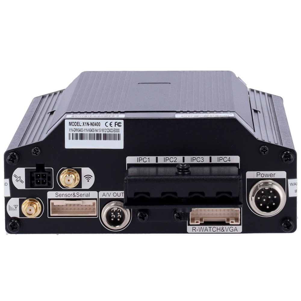 STREAMAX ST-X1N-N0400-GPS4GW - Streamax - Grabador NVR para embarcar en vehículo - 4 CH IP / Compresión H.265/H.264 - Resolución máxima 1080p - WiFi y 4g | Alarmas - Admite 1HDD 2.5" - imagen 3