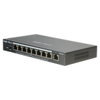 REYEE RG-ES209GC-P - Ruijie Reyee Cloud Managed L2 Switch - 8 Puertos Gigabit PoE/PoE+ + 1 Uplink Gigabit - Potencia PoE+ de 30W por puerto / Total 120W - Sistema PoE Watchdog para autoreinicio de cámaras - Interruptor DIP físico para monitoreo LED dual - imagen 3