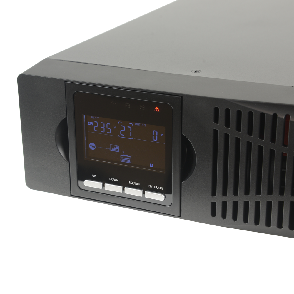 KSTAR UPS1500VA-ON-2-RACK - SAI online para instalar en rack o torre - Potencia 1500VA/1350W - 2 salidas SAI/UPS protegidas - Tiempo de recarga 4h 90% - Hot swappable - 3 baterías de plomo-ácido selladas (incluidas) - imagen 3