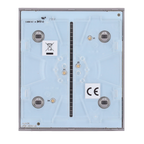 AJAX AJ-CENTERBUTTON-1G2W-GRE - Panel táctil para interruptor de luz simple - Compatible con AJ-LIGHTCORE-1G / -2W - Retroiluminación LED - Panel táctil central sin contacto - Color gris - Ajax - LightSwitch CenterButton - imagen 3