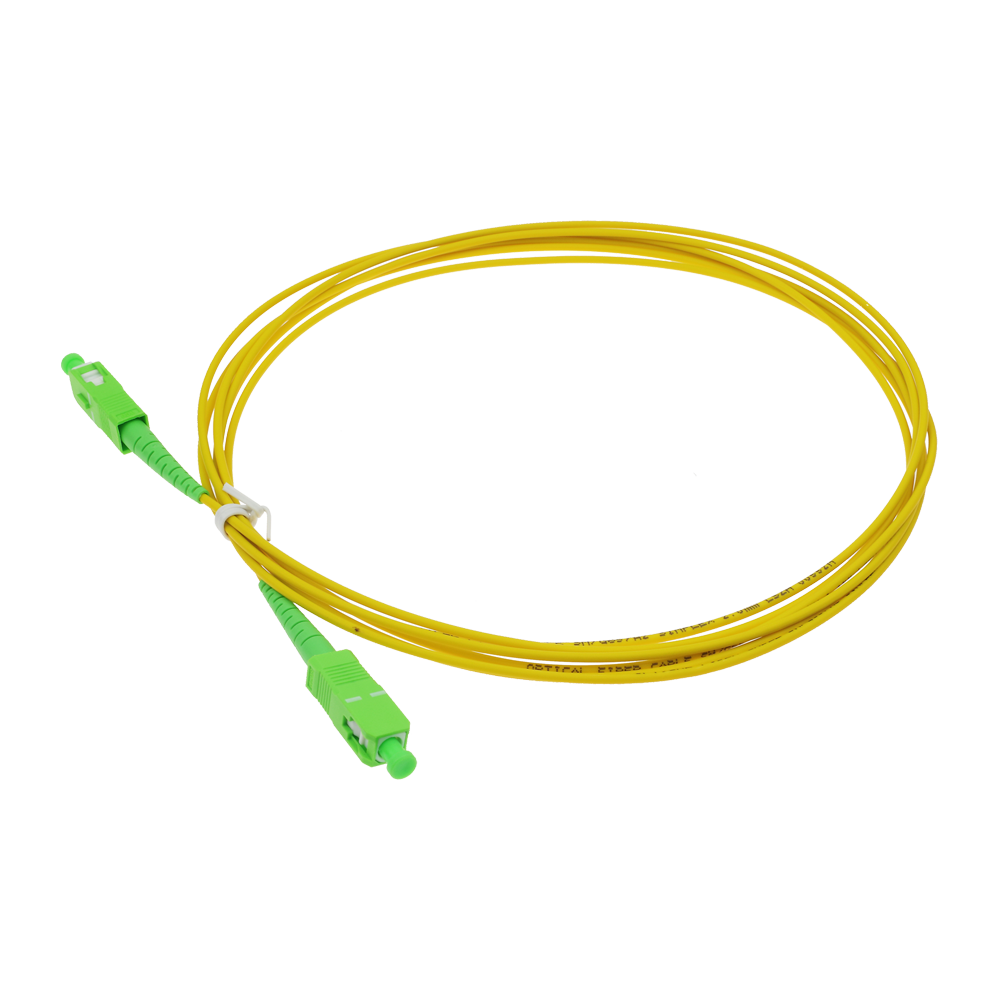 SAFIRE SF-SC-APC-SC-APC-SM-SX-3M - Cable de conexión de fibra óptica - Fibra monomodo G657A2 de alto rendimiento - Conectores SC APC en formato simplex - Longitud exacta de 3 metros - Cubierta exterior LSZH segura - Compatibilidad de uso genérica - imagen 3
