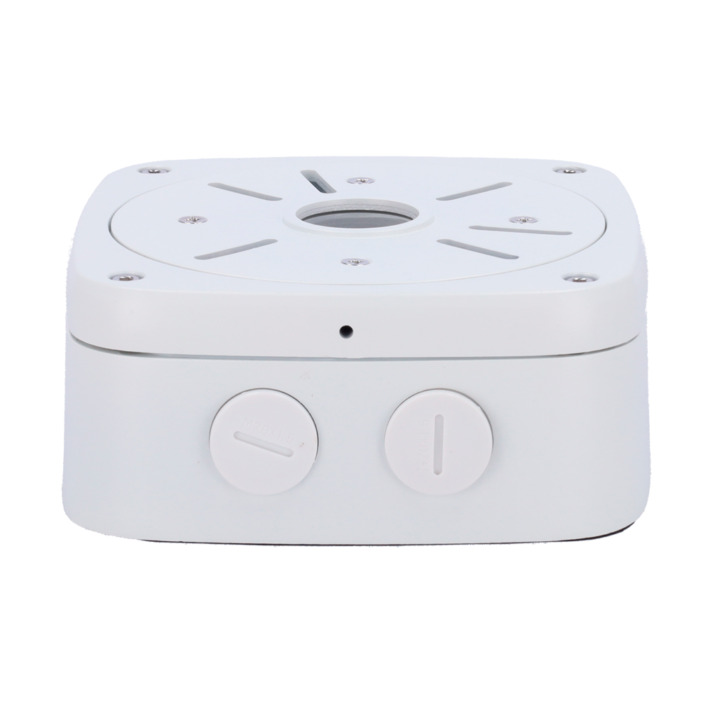 MARCA BLANCA SP803 - Caja de conexiones - Para cámaras bullet o domos - Apto para uso exterior - Instalación en techo o pared - Pasador de cables / Múltiples orificios - Color blanco | 140 (Al) x 140 (An) x 61 (Fo) mm - imagen 3