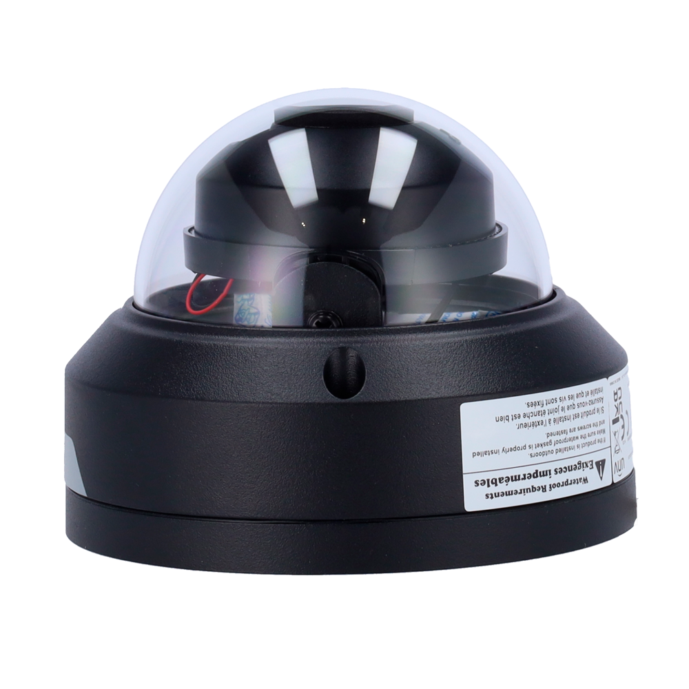 UNIVIEW UV-IPC322LB-AF28WK-G-BLACK - Cámara Domo IP Uniview gama Easy - Resolución 2 MPx (1920x1080) - Lente 2.8 mm | IR 30 m - Conexión Wi-Fi - IP67 | IK10 | MicroSD - Micrófono | Color negro - imagen 3