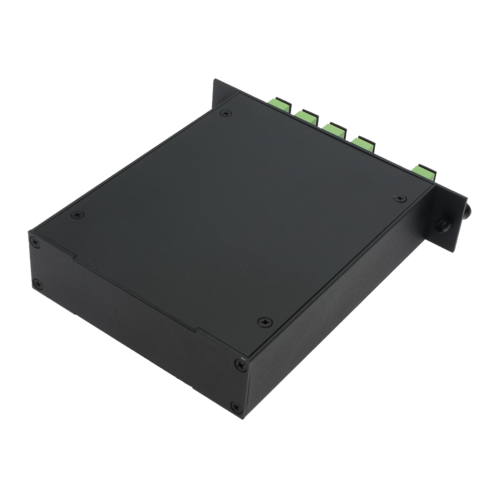 MARCA BLANCA SF-SPLT-14 - Splitter óptico PLC de alta precisión - Configuración 1x4 (1 entrada, 4 salidas) - Fibra monomodo G657A2 de alto rendimiento - Conectores SC APC de baja pérdida integrados - Formato en casete modular compacto y robusto - Superfic - imagen 3