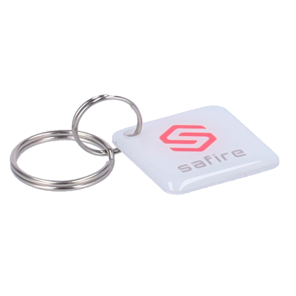 MARCA BLANCA SF-TAG-MF-EPOXY-SQ - Llavero TAG de proximidad numerado - ID por radiofrecuencia - MF pasivo | Resina epoxi brillante - Alta frecuencia 13.56 MHz - Dimensiones: 25 (An) x 25 (Al) mm - imagen 3