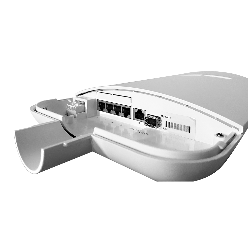 MARCA BLANCA SW0504POE-G-60-OUT - Switch PoE de exterior IP65 - 4 RJ45 PoE + 1 Uplink RJ45 + 1 Uplink SFP - 4 x 100/1000 Mbps 1 x Gigabit 1 x SFP - 30 W por puerto / Máximo 60W - Norma IEEE802.3af/at - PoE/PoE+ - Montaje en Pared y/o Báculo - imagen 3