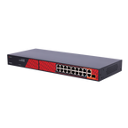 SAFIRE SF-SW1916HIPOE-HF-300 - Safire Switch Hi-PoE - 16 Puertos PoE + 2 Uplink RJ45 + 1 Uplink SFP - Hibrido 15x10/100Mbps + 4x10/100/1000Mbps - 14 Puertos PoE+ 30W + 2 Puertos Hi-PoE 60W - PoE Watchdog / PoE Extendido - Hasta 300W Potencia PoE total - imagen 3