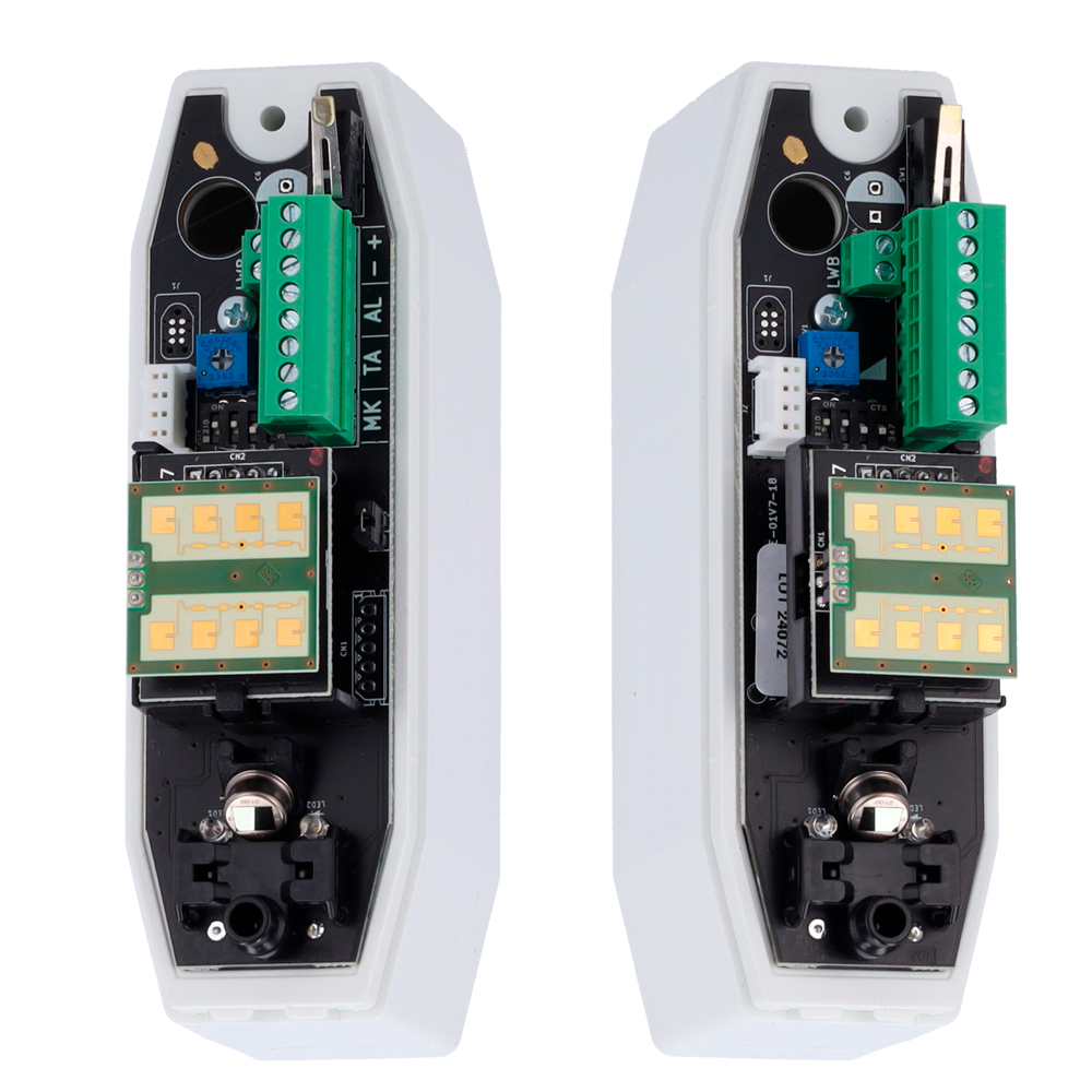 DUEVI DV-KAPTURE-K-U - Detector exterior Duevi bajo consumo - Preparado para integrar transmisor de terceros - PIR tipo cortina y microondas (24 GHz) - Alcance detección 12 m / Antimasking - Alimentación 2 pilas CR2 3.0 V - Uso exterior IP54 - imagen 3