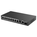 REYEE RG-ES210GS-P - Ruijie Reyee Cloud Managed L2 Switch - 8 Puertos Gigabit PoE/PoE+ + 1 Enlace Combo GE - Ranura SFP Gigabit para enlaces de fibra óptica - Potencia PoE+ de 30W por puerto / Total 120W - Sistema PoE Watchdog para autoreinicio de cámaras - imagen 3