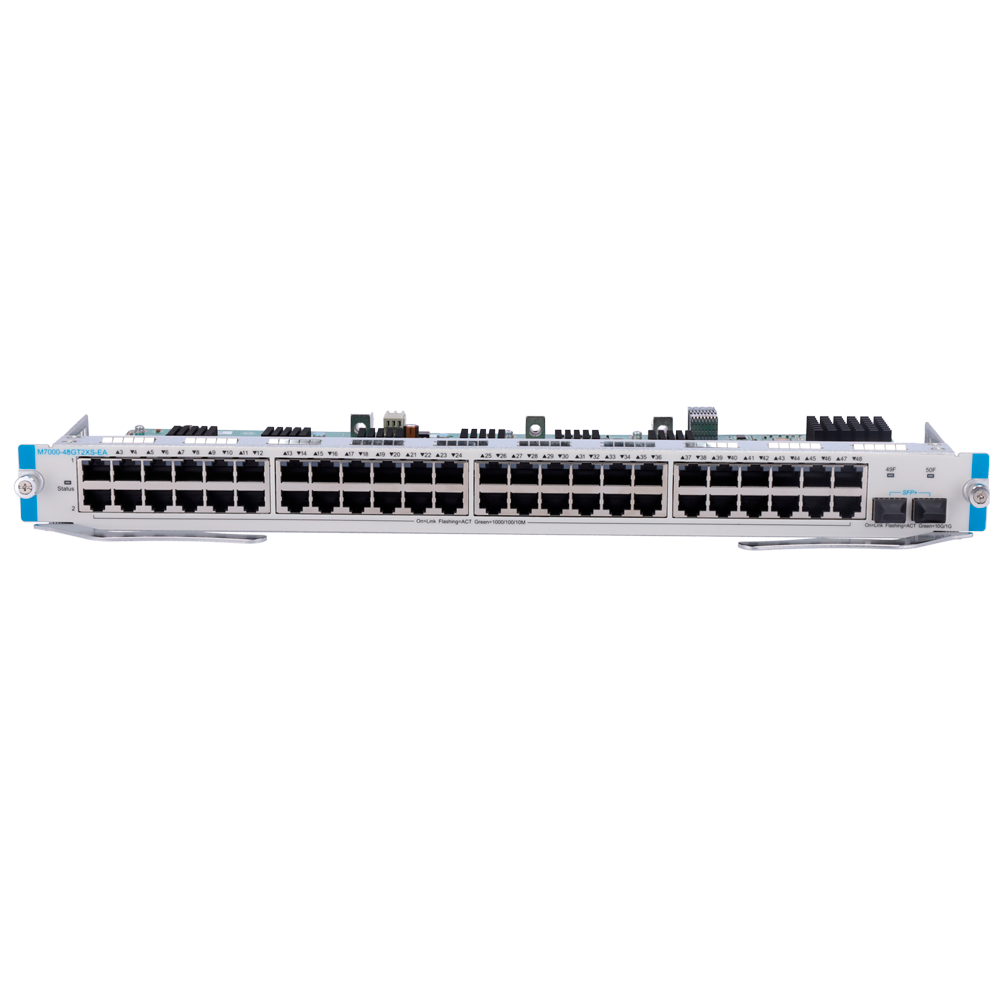 REYEE RG-M7000-48GT2XS-EA - Ruijie Reyee Tarjeta de línea cobre de alta densidad - 48 puertos de cobre RJ45 Gigabit para alta carga - 2 ranuras independientes de ultra velocidad 10G SFP+ - Conectores ópticos tipo LC para enlaces de fibra - Soporte Hot-Swa - imagen 3