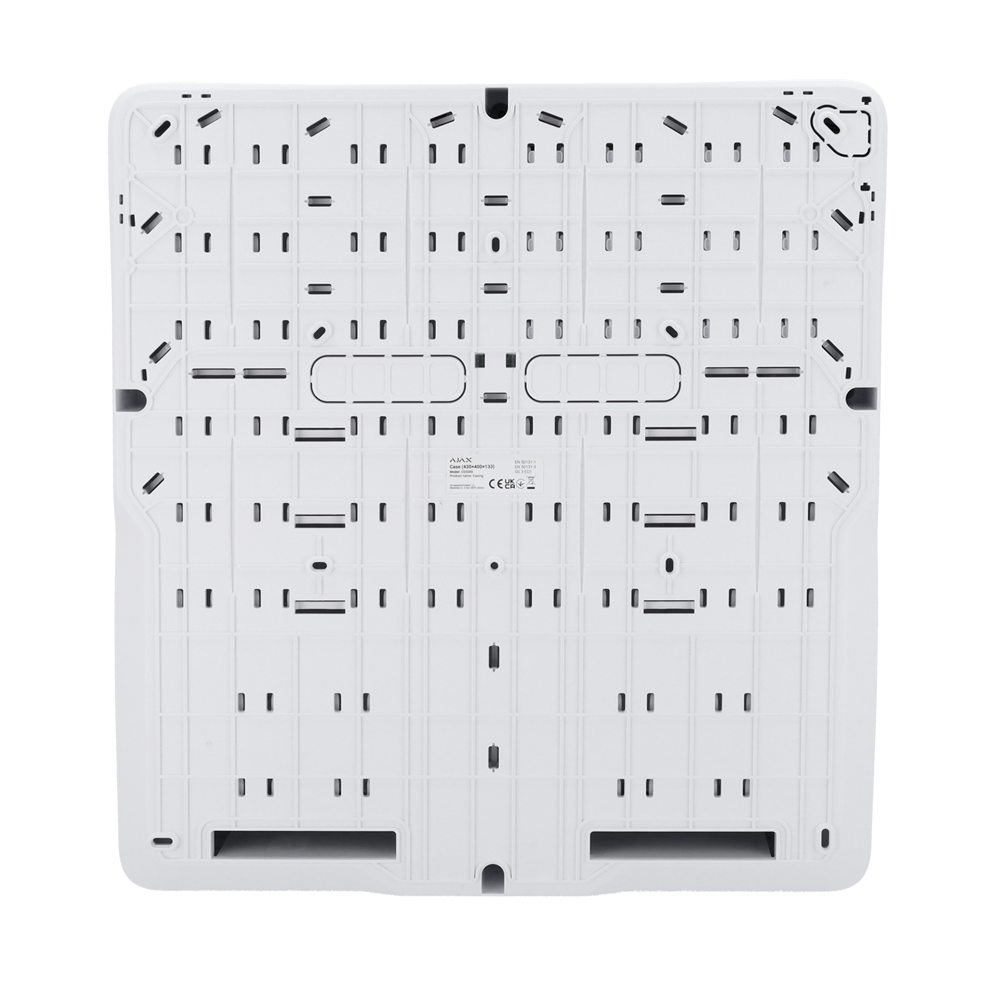 AJAX FIBRA-CASE-D430-W - Carcasa - Certificado Grado 3 - Carcasa con 8 ranuras para módulos Fibra - Compatible con los dispositivos Fibra: - LineProtect, LineSplit, MultiRelay y LineSupply - Espacio para 2 baterías de hasta 18 Ah - Protección antisabotaje - imagen 2