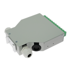 MARCA BLANCA FIBERBOX-DIN-12-LC-APC - Caja de distribución de fibra para carril DIN - Incluye 12 adaptadores LC dúplex preinstalados - Pulido APC para baja pérdida de señal óptica - Bandeja de empalme interna integrada - Se suministra vacía, sin pigtails - imagen 3