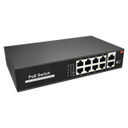 MARCA BLANCA SW1008POE-100-E - Switch PoE - 8 puertos PoE + 2 Uplink RJ45 - Velocidad 10/100 Mbps - Funciones: Ai VLan/QOS/CCTV Extend/PoE - Norma IEEE802.3af (PoE) / at (PoE+) - Hasta 100W en total para todos los puertos - imagen 3