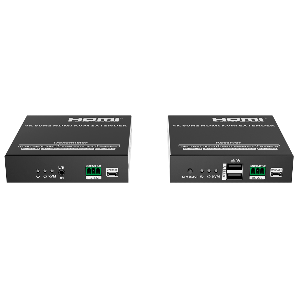 LENKENG HDMI-EXT-4K60-KVM120 - Extensor KVM de señal HDMI - Alcance 120 m - Resolución 4K - Permite conexiones 1:M - HDMI Loop out - imagen 3
